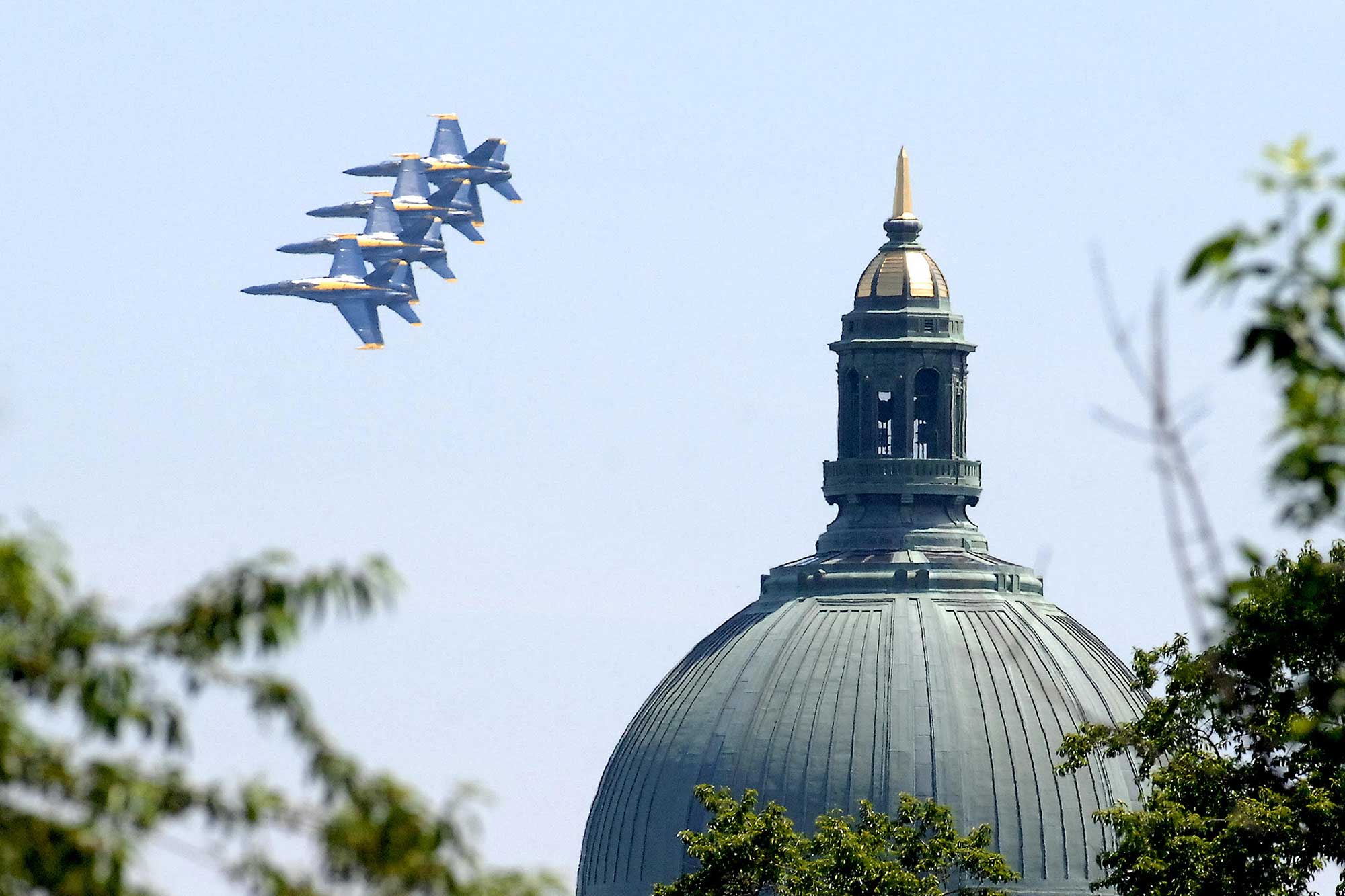 Blue Angels Flying over Naval Academy